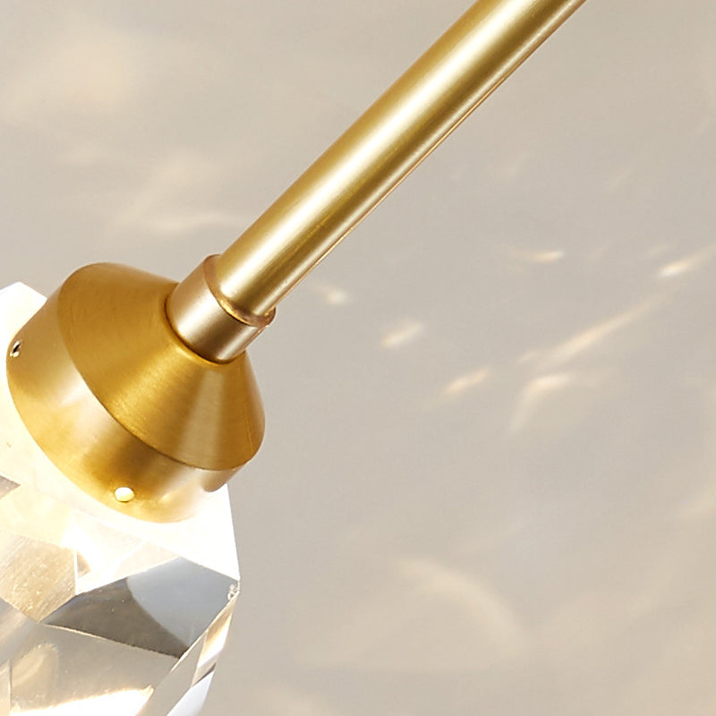Crystal Geometrische Flush Plafond Licht Modern Multi-Lights Flush Mount Verlichting in Brass