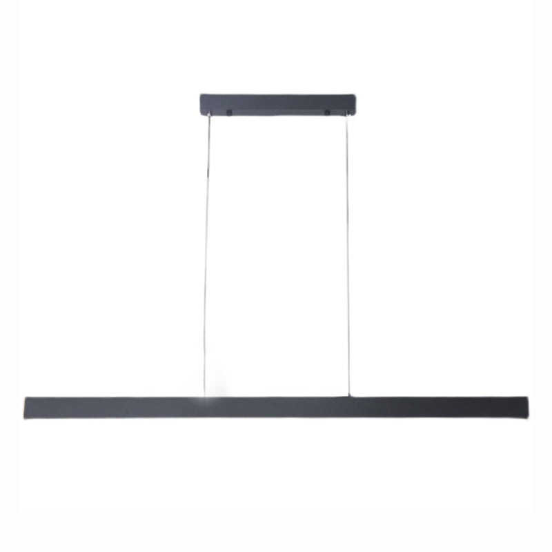 Contemporary Style Linear Shape Pendant Light Metal 1-Light Pendant Lighting