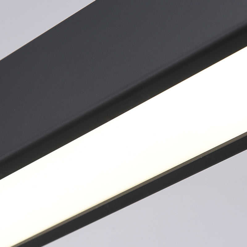 Contemporary Style Linear Shape Pendant Light Metal 1-Light Pendant Lighting