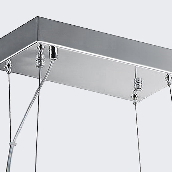 Ideas de iluminación de isla rectángulo de estilo contemporáneo Crystal Island Lights