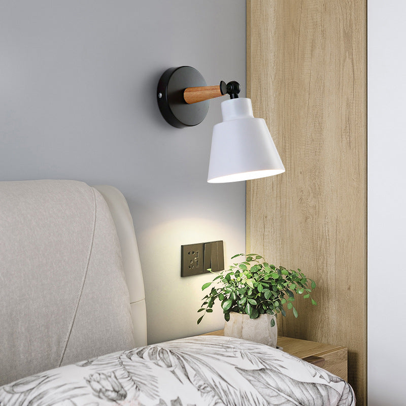 Iluminación geométrica de pared de pared estilo moderno metal 1 luz de pared de pared ligera