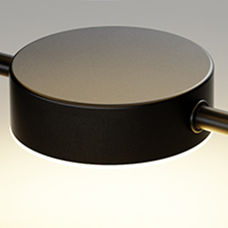 Round Shape Metal Wall Sconce Modern Style 1 Light Wall Mount Lighting