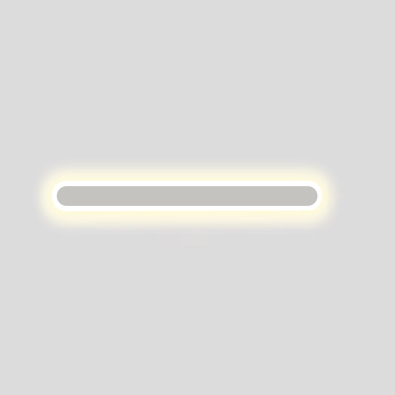 Forma lineal de metal apliques de pared moderno 1 luz de montaje de pared de luz