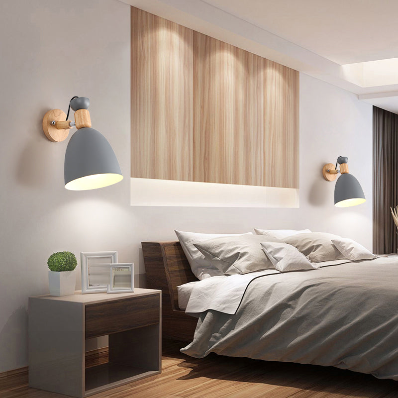 Geometrische Metallwandleuchten moderne nordische Macarons Einlichtwandmontiertes Licht