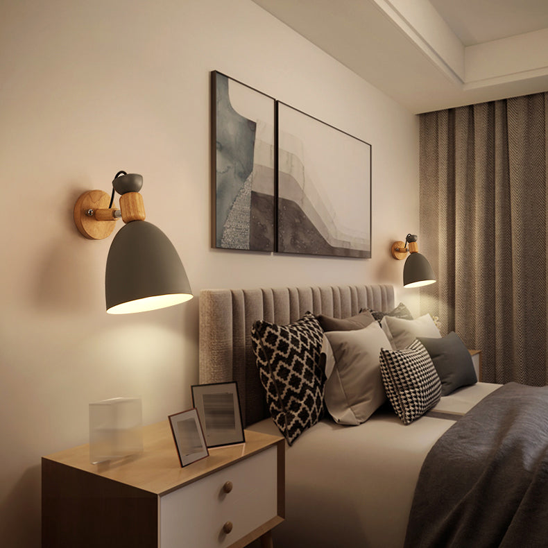 Geometrische Metallwandleuchten moderne nordische Macarons Einlichtwandmontiertes Licht