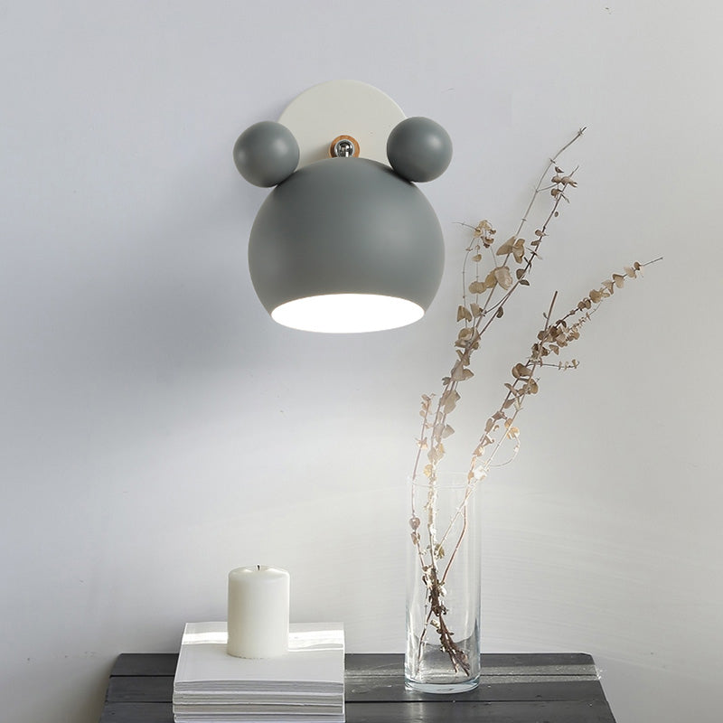 Metal Sconce muro unica moderna macaron nordici a parete singola luce montata