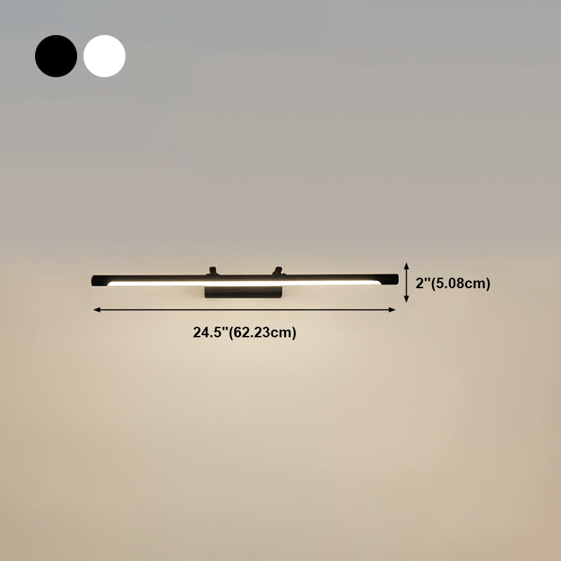 Modern Style Strip Vanity Lighting Fixtures Metal 1 Light Vanity Wall Sconce