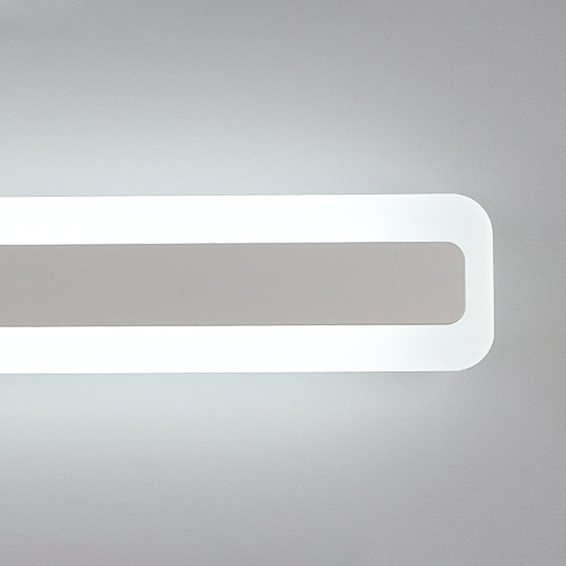 Moderne rechthoekige ijdelheid verlichtingsarmaturen metaal 1 lichte ijdelheid wandonderzoek