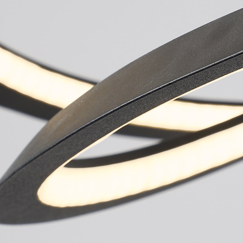 Contemporary Waving Chandelier Lights Metal 1 Light Chandelier Pendant Light