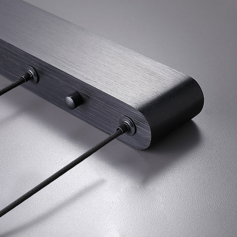 Multi Lights Square Pendant Chandelier Modern Style Metal Hanging Lamps