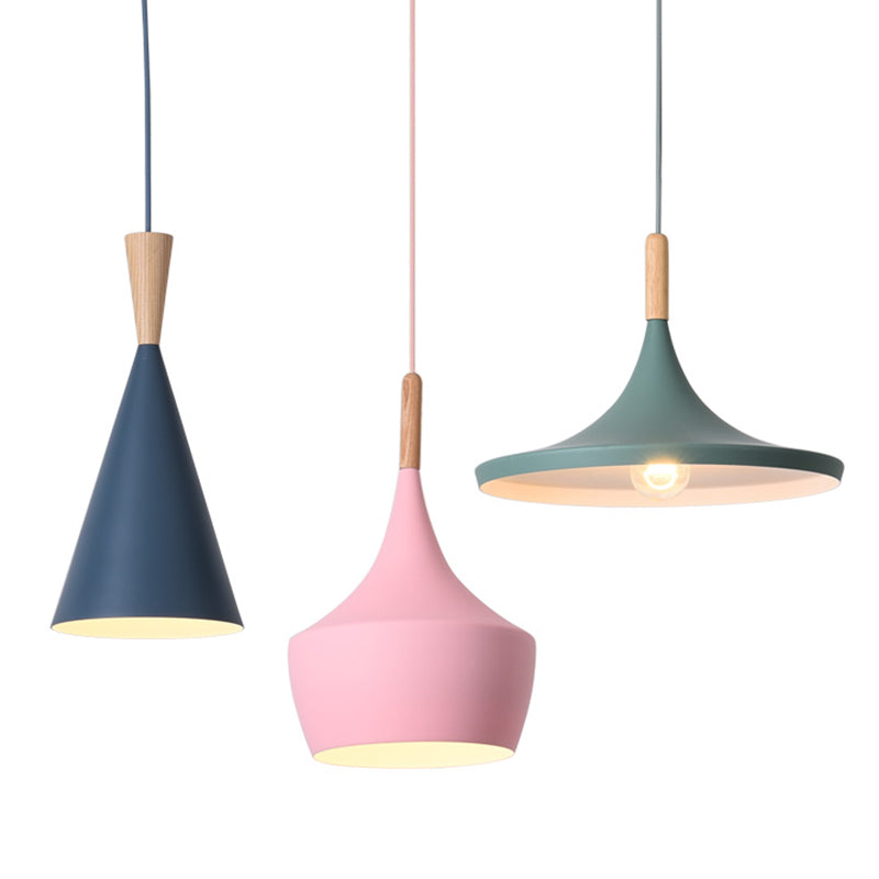 Modern Hanging Ceiling Light Iron 1-Light Pendant Light for Dining Room