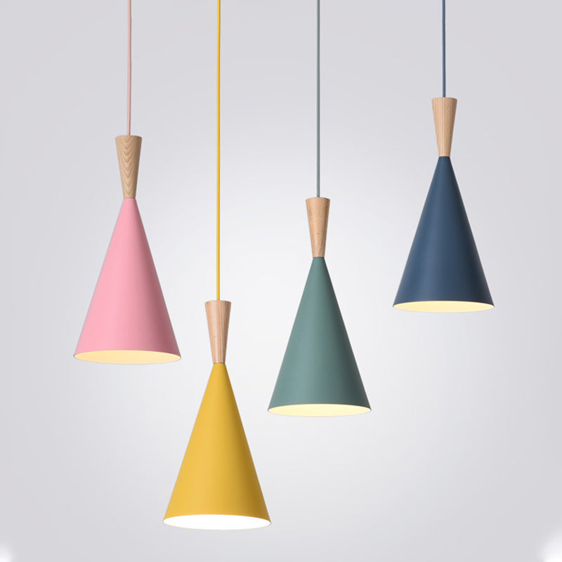 Modern Hanging Ceiling Light Iron 1-Light Pendant Light for Dining Room