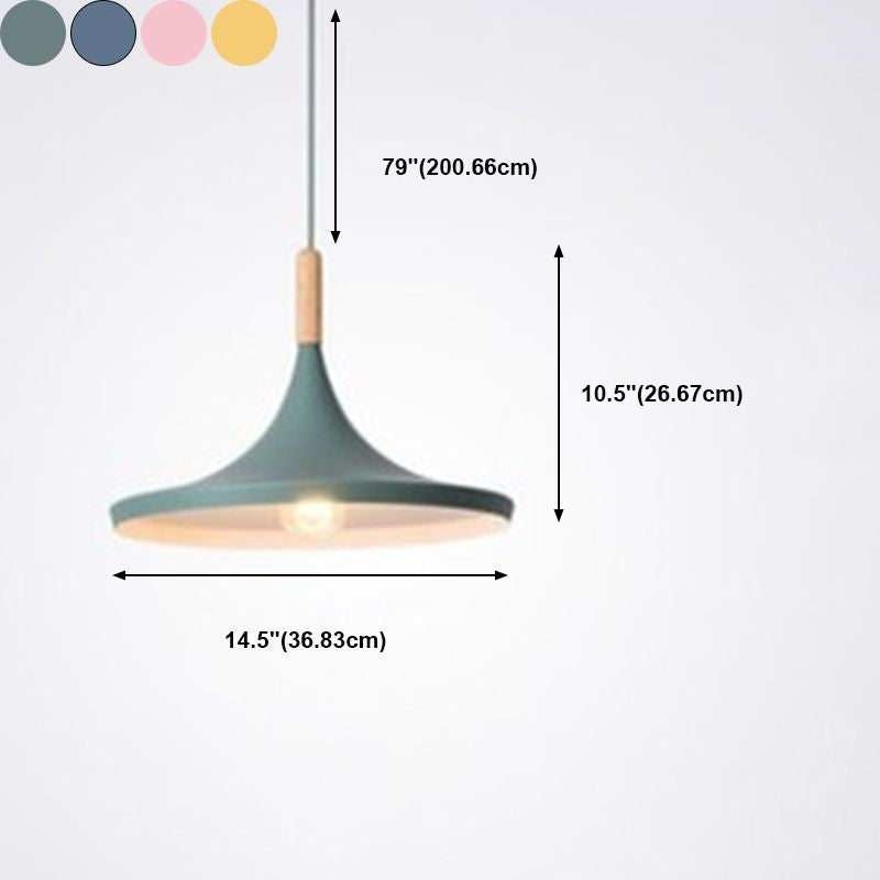 Modern Hanging Ceiling Light Iron 1-Light Pendant Light for Dining Room