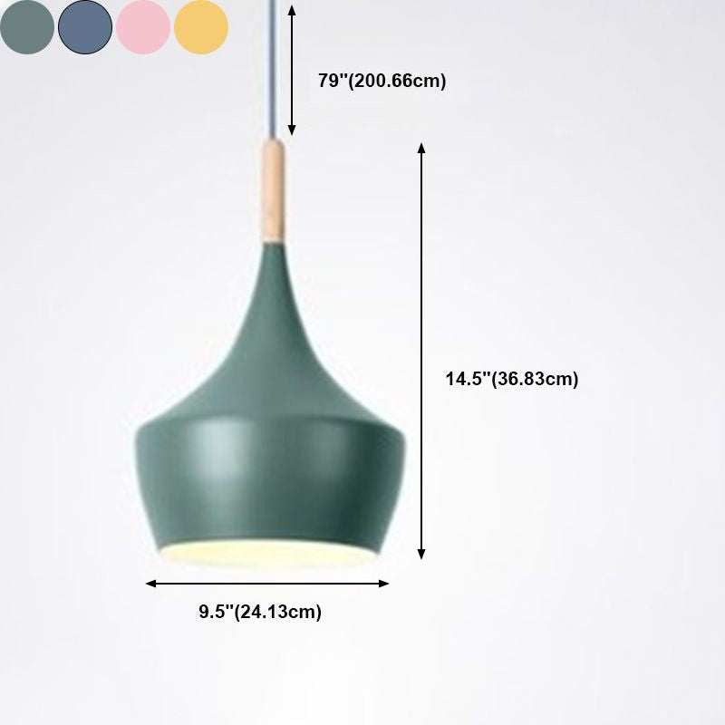 Modern Hanging Ceiling Light Iron 1-Light Pendant Light for Dining Room