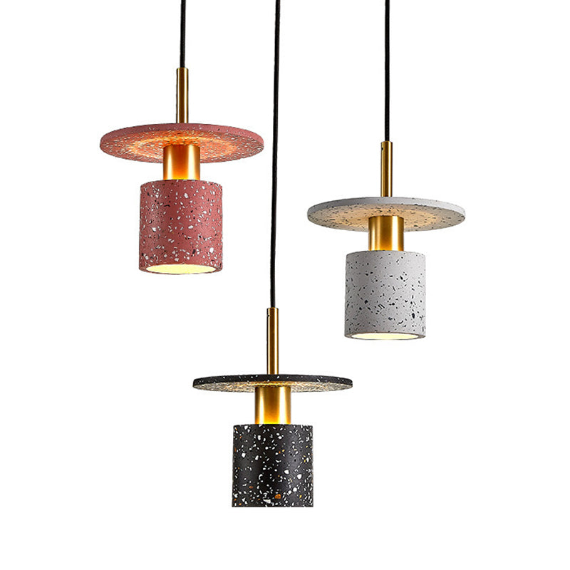 Terrazzo Unique Shape Hanging Lights Modern Style 1 Light Hanging Mount Fixture