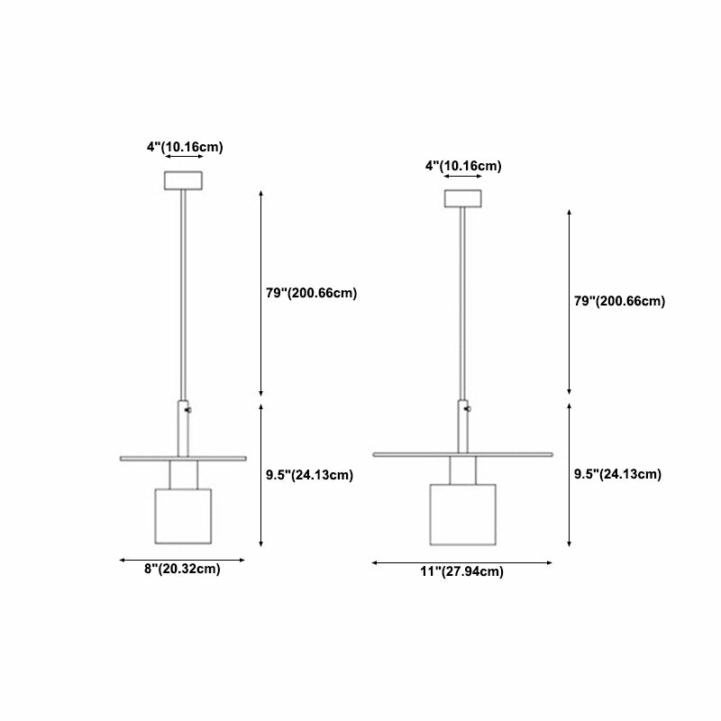 Terrazzo Unique Shape Hanging Lights Modern Style 1 Light Hanging Mount Fixture