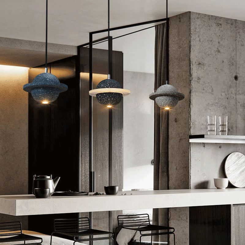 Salle d'étude de pendentif en ciment moderne l'éclairage de suspension globale