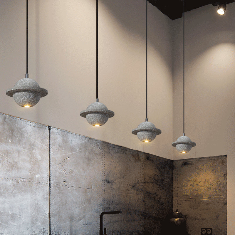 Salle d'étude de pendentif en ciment moderne l'éclairage de suspension globale