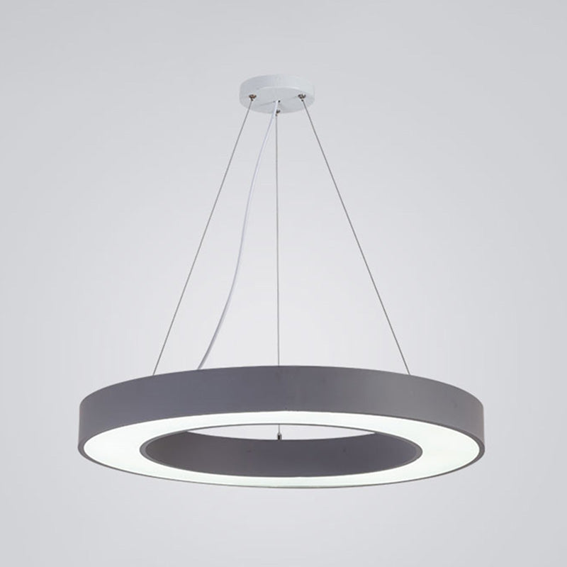 Forme de bague en métal La lumière suspendue style moderne 1-Light Hanging Mount Fixture pour la maternelle