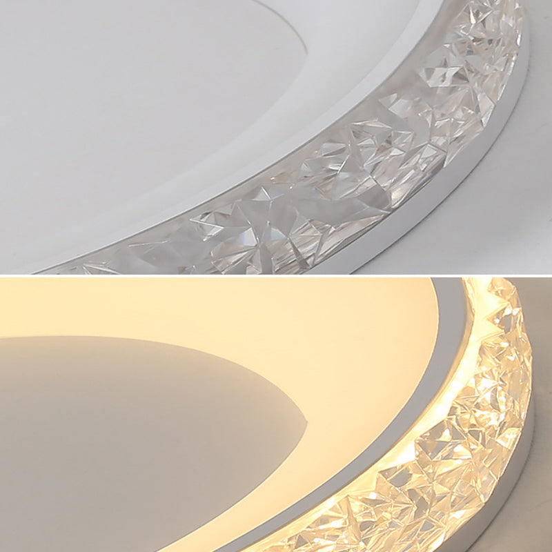Scandinavische ronde plafondlamp LED kristal dichtbij plafondlamp voor slaapkamer