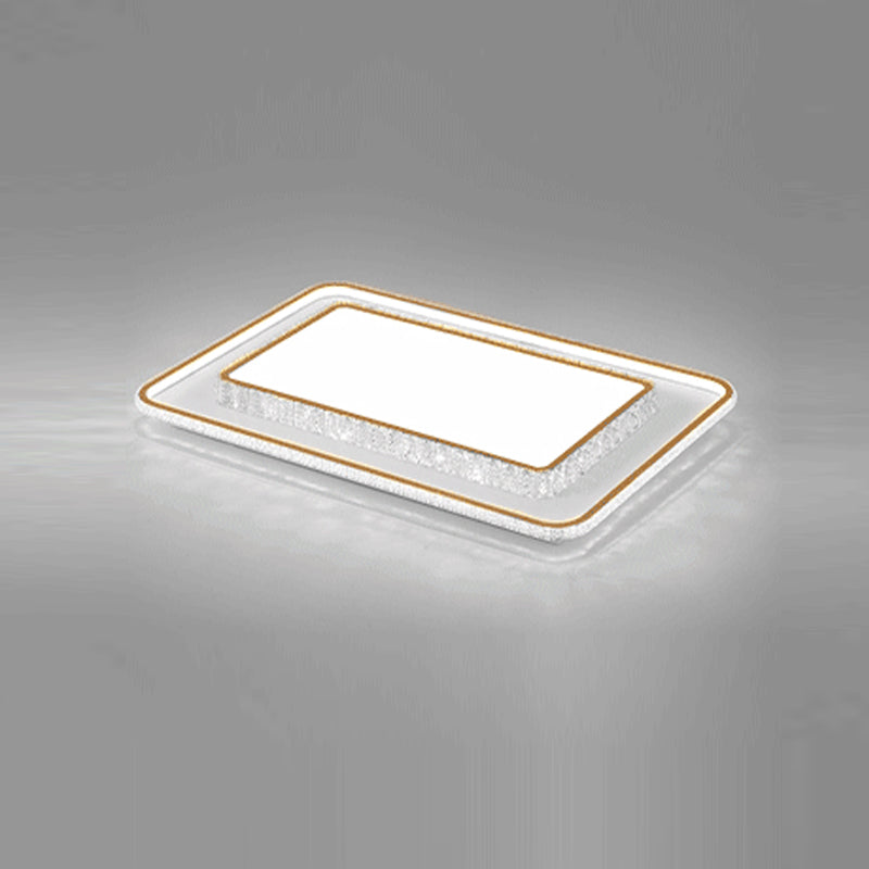 Luz de montaje de techo de cristal geométrico de iluminación de techo de montaje de LED de estilo moderno