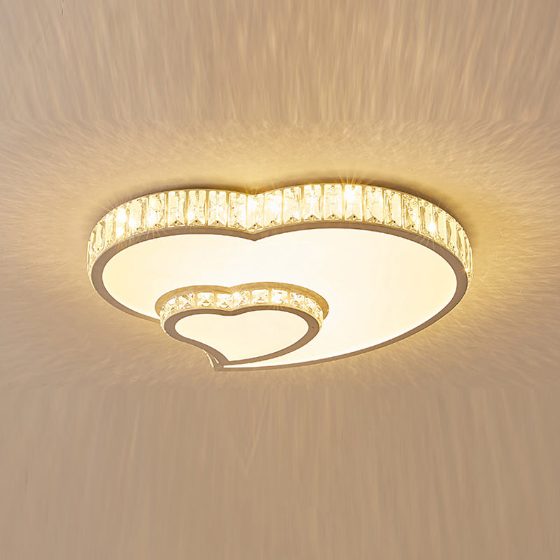 Lámpara de techo LED de estilo moderno cerca del accesorio de iluminación de techo con pantalla de cristal