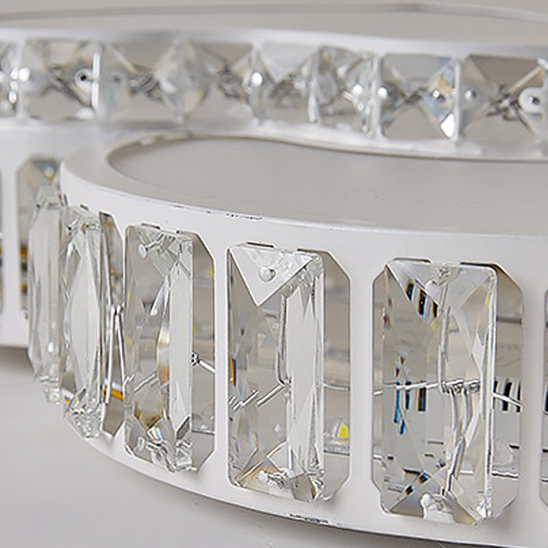 Lámpara de techo LED de estilo moderno cerca del accesorio de iluminación de techo con pantalla de cristal