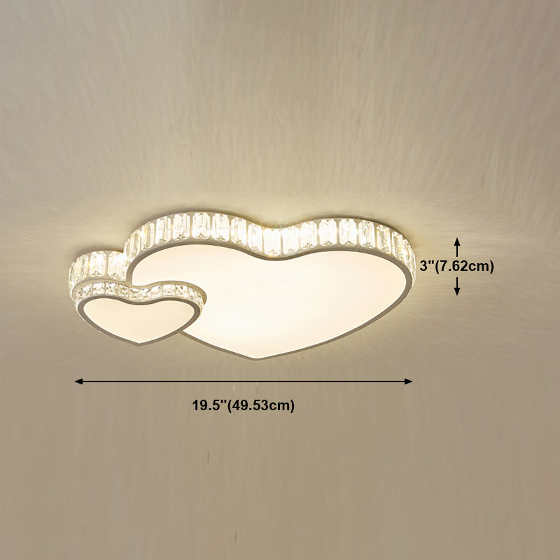 Lámpara de techo LED de estilo moderno cerca del accesorio de iluminación de techo con pantalla de cristal