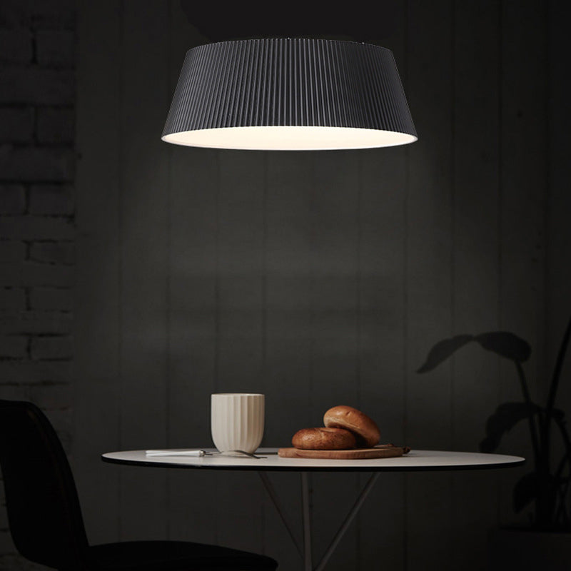 Lámpara de montaje en techo de tambor, iluminación de techo de metal Simple nórdica para sala de estar