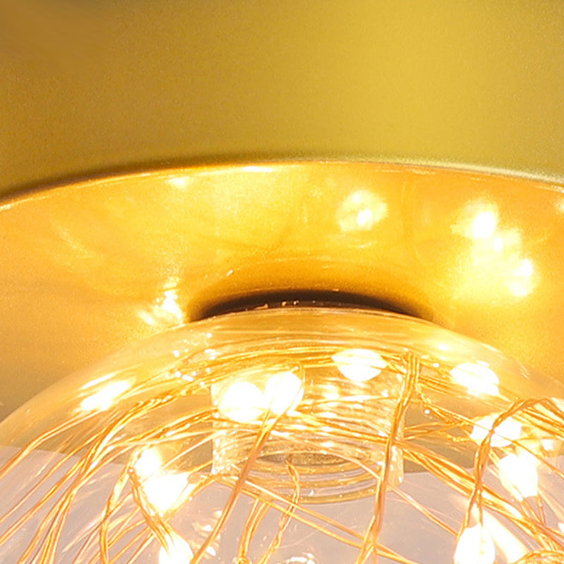 Illuminazione sferica del montaggio a soffitto di stile moderno LED del montaggio a incasso con l'ombra di vetro