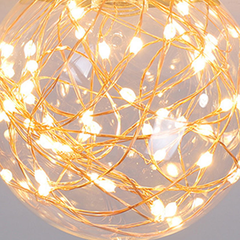 Illuminazione sferica del montaggio a soffitto di stile moderno LED del montaggio a incasso con l'ombra di vetro