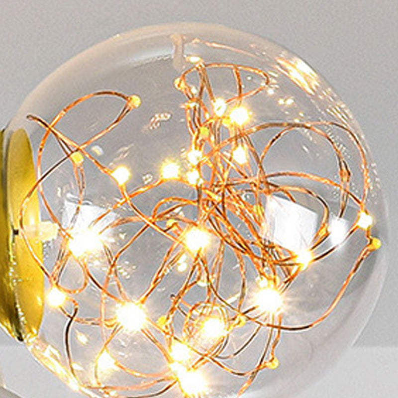 Illuminazione sferica del montaggio a soffitto di stile moderno LED del montaggio a incasso con l'ombra di vetro