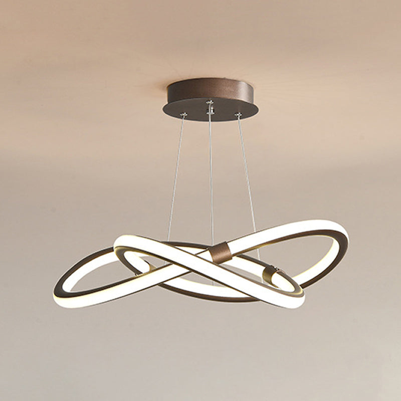Metal Spiral Pendant Lighting Fixture Simple Style LED Hanging Pendant Light