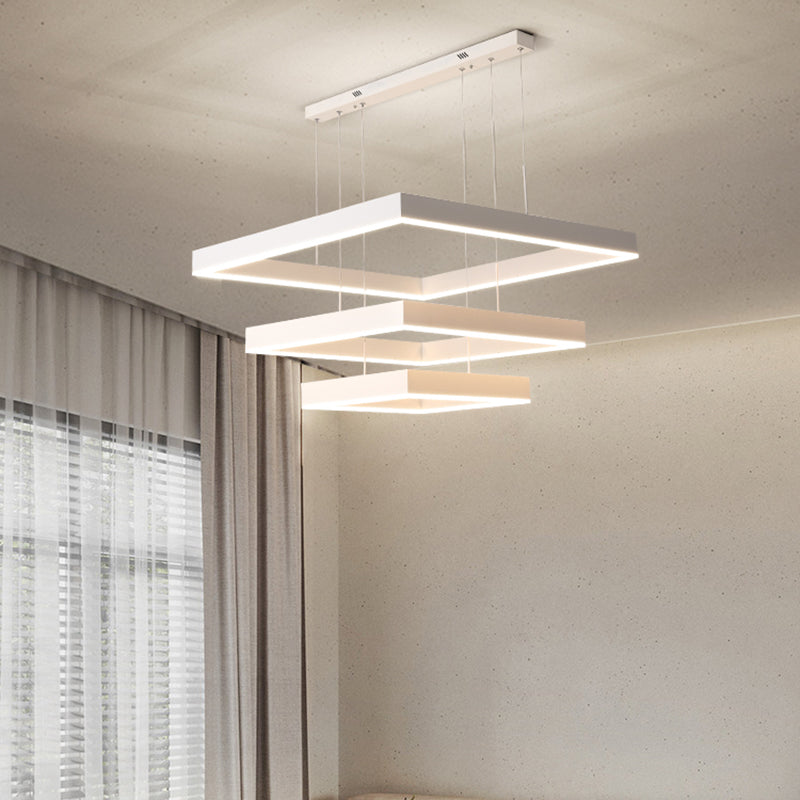 Accesorio de iluminación de lámpara de araña moderno luz colgante de lámpara de múltiples niveles para sala de estar