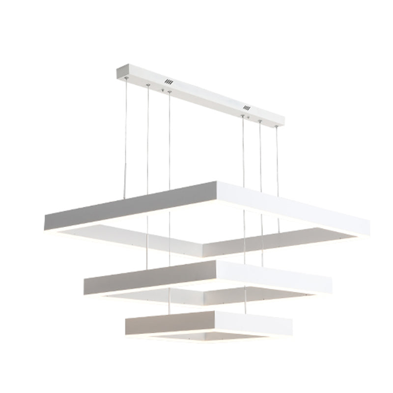 Accesorio de iluminación de lámpara de araña moderno luz colgante de lámpara de múltiples niveles para sala de estar