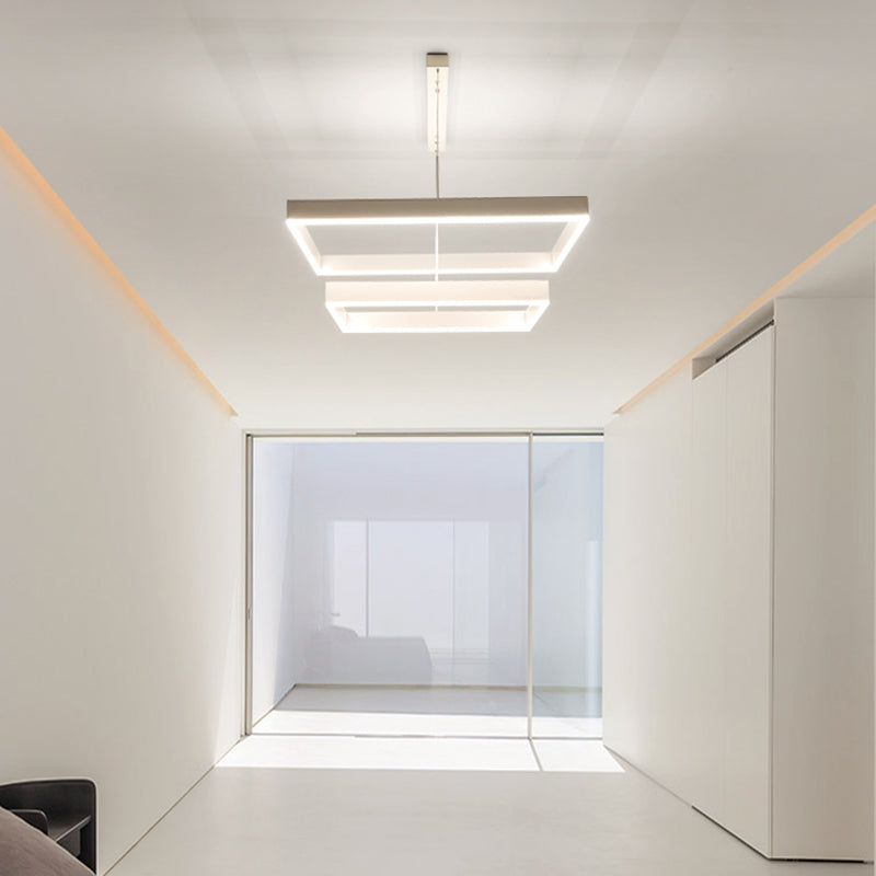 Accesorio de iluminación de lámpara de araña moderno luz colgante de lámpara de múltiples niveles para sala de estar