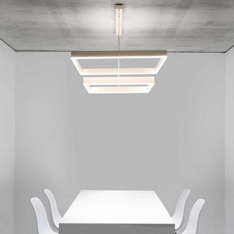 Accesorio de iluminación de lámpara de araña moderno luz colgante de lámpara de múltiples niveles para sala de estar