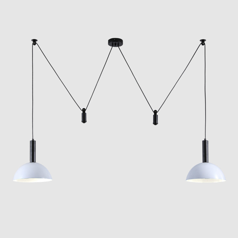 Macaron Pulley Pendant Lighting Fixture Dining Room Study Room Suspension Light