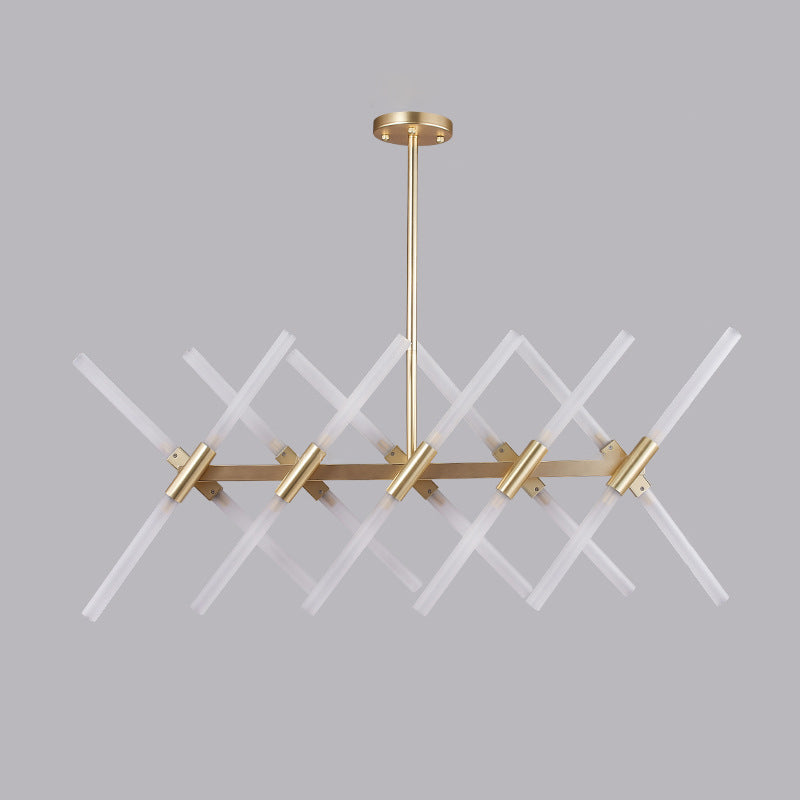 Minimalism Island Light Glass 20 Head Pendant Lighting Fixtures for Dining Room