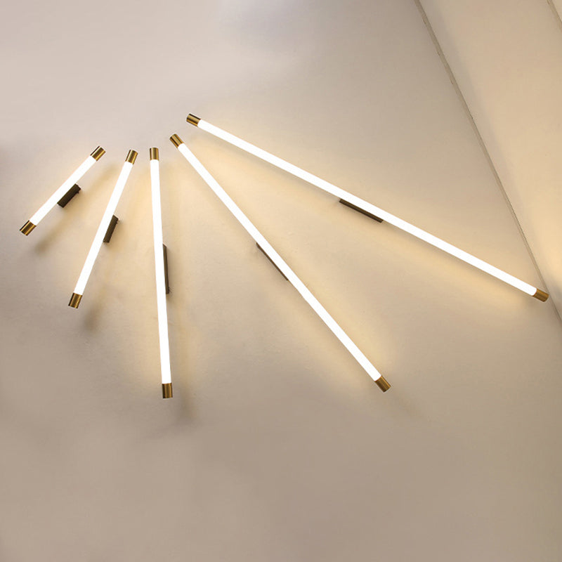 Contemporary Vanity Light Simple Linear Strip Mirror Lighting Fixtures for Restroom