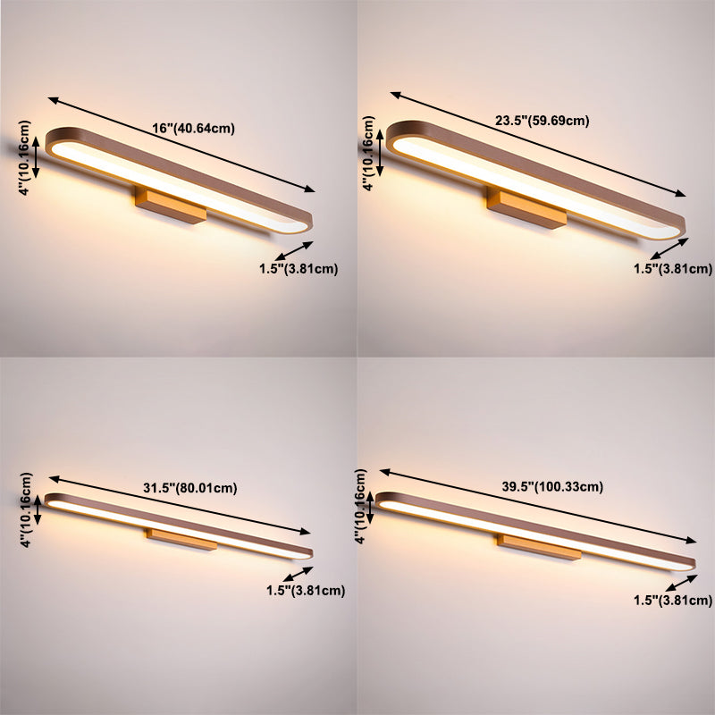 Household Vanity Light Contemporary Simple Linear Mirror Lighting Fixtures for Bathroom