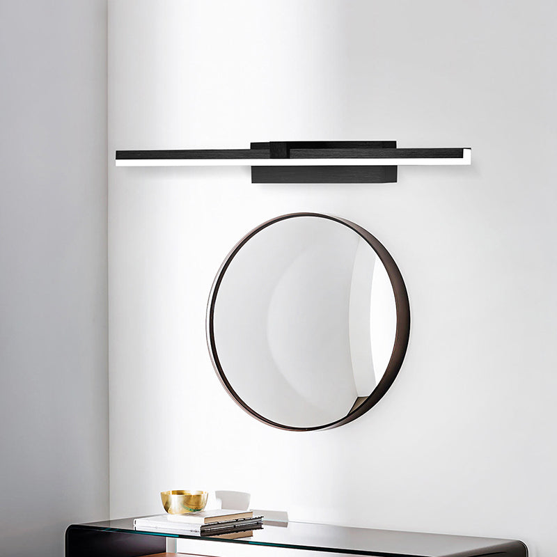 Luz de tocador doméstico accesorios modernos de iluminación de espejo lineal para el baño