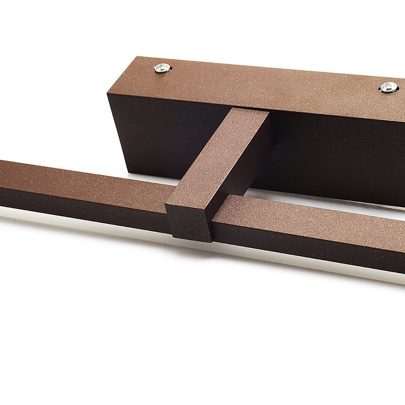 Luz de tocador doméstico accesorios modernos de iluminación de espejo lineal para el baño