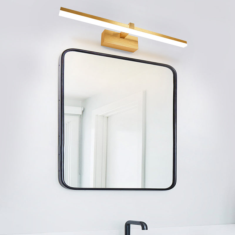 Luz de tocador doméstico accesorios modernos de iluminación de espejo lineal para el baño