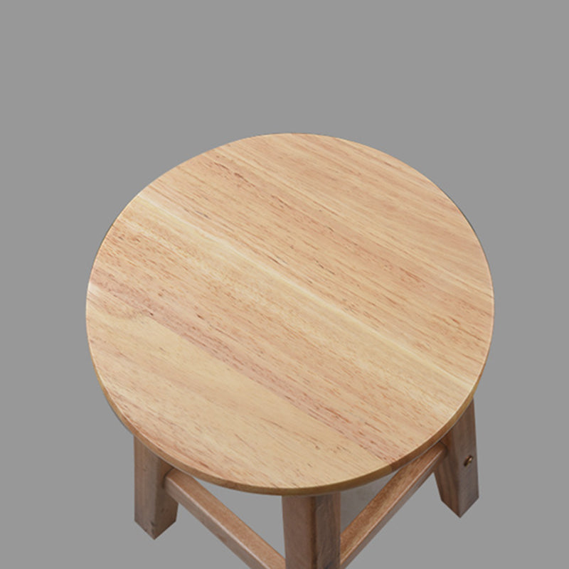 Taburete moderno de barra sin respaldo de madera de roble interior de la madera natural encimera
