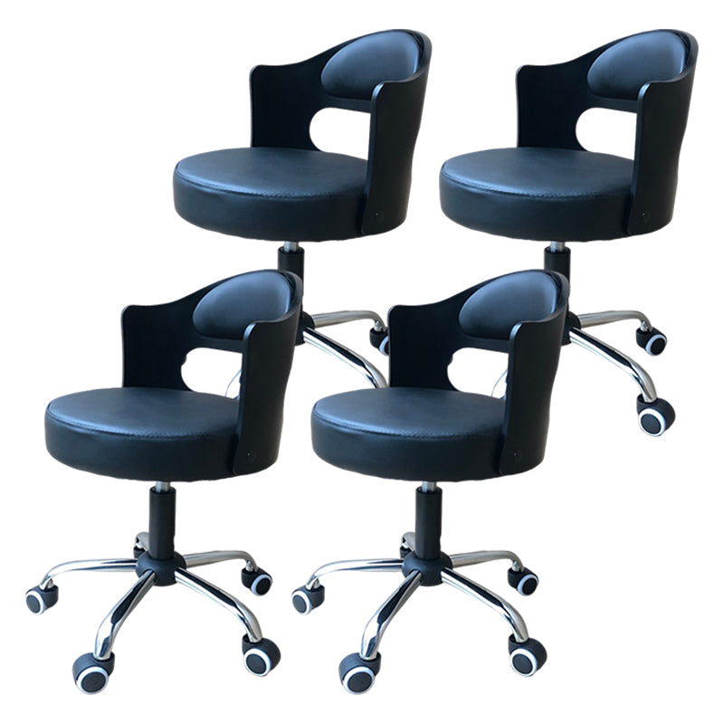 Tabouret de bar en acier de tabouret de comptoir relevable rotatif moderne avec coussin