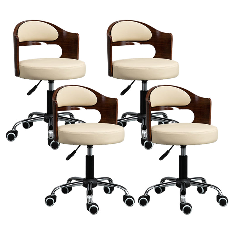 Tabouret de bar en acier de tabouret de comptoir relevable rotatif moderne avec coussin
