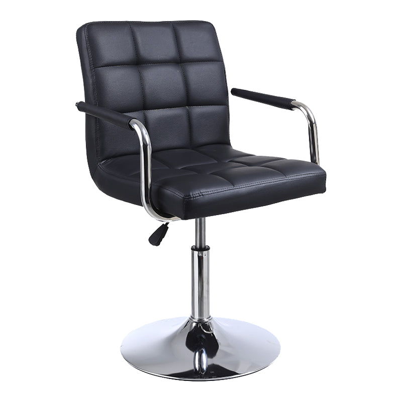 Indoor Modern Adjustable Bar Stool Footrest Bucket Backrest Swivel Counter Stool