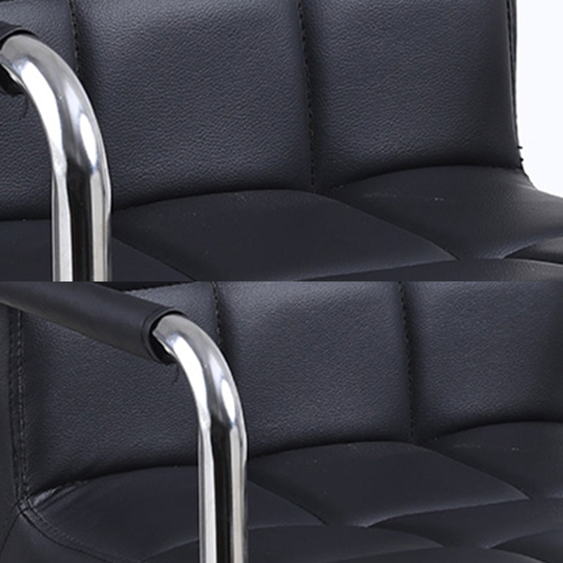 Indoor Modern Adjustable Bar Stool Footrest Bucket Backrest Swivel Counter Stool