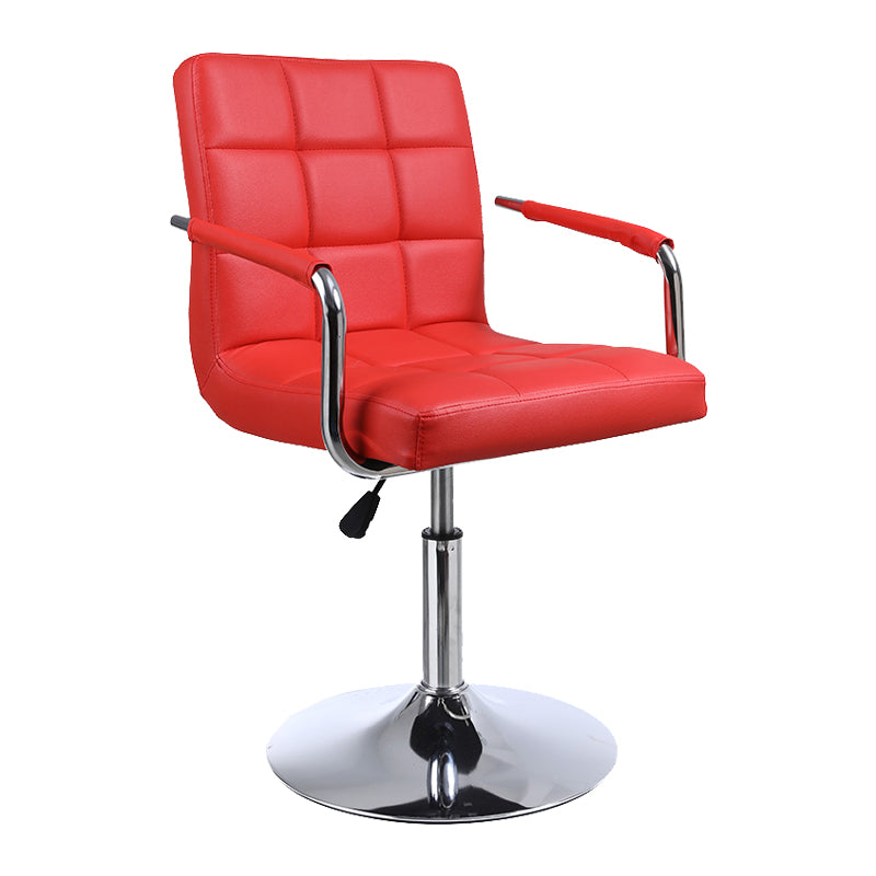 Indoor Modern Adjustable Bar Stool Footrest Bucket Backrest Swivel Counter Stool